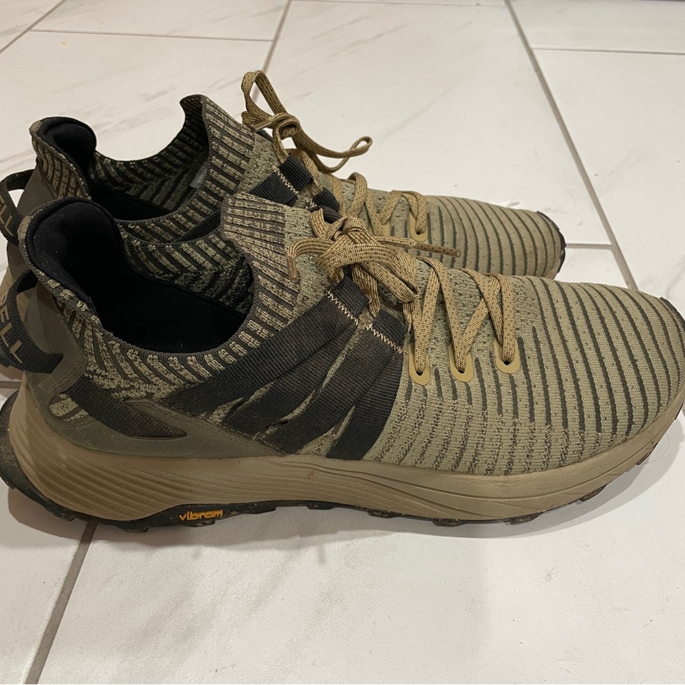 Merrell Vibram Men's Olive Green Athletic Shoes